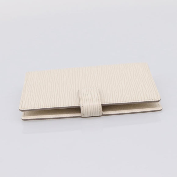 LOUIS VUITTON Epi Agenda PM Day Planner Cover White R2005J LV Auth 207266A