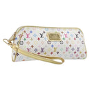 LOUIS VUITTON Monogram Multicolor Kate Clutch Bag White M55212 LV Auth 207267V-1