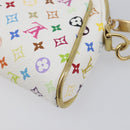 LOUIS VUITTON Monogram Multicolor Kate Clutch Bag White M55212 LV Auth 207267V-10