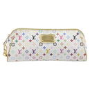 LOUIS VUITTON Monogram Multicolor Kate Clutch Bag White M55212 LV Auth 207267V-2