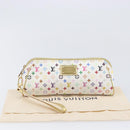 LOUIS VUITTON Monogram Multicolor Kate Clutch Bag White M55212 LV Auth 207267V-24