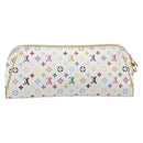 LOUIS VUITTON Monogram Multicolor Kate Clutch Bag White M55212 LV Auth 207267V-3
