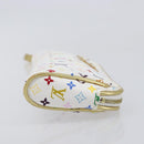 LOUIS VUITTON Monogram Multicolor Kate Clutch Bag White M55212 LV Auth 207267V-4