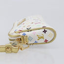 LOUIS VUITTON Monogram Multicolor Kate Clutch Bag White M55212 LV Auth 207267V-5