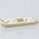 LOUIS VUITTON Monogram Multicolor Kate Clutch Bag White M55212 LV Auth 207267V-6