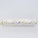 LOUIS VUITTON Monogram Multicolor Kate Clutch Bag White M55212 LV Auth 207267V-7