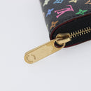 LOUIS VUITTON Monogram Multicolor Zippy Coin Purse Black M93740 LV Auth 207268V-8