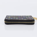 LOUIS VUITTON Monogram Multicolor Zippy Coin Purse Black M93740 LV Auth 207268V-5
