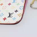 LOUIS VUITTON Monogram Multicolor Pochette Cles NM White M93734 LV Auth 207269-10