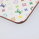 LOUIS VUITTON Monogram Multicolor Pochette Cles NM White M93734 LV Auth 207269-11