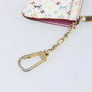 LOUIS VUITTON Monogram Multicolor Pochette Cles NM White M93734 LV Auth 207269-12