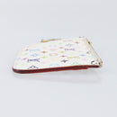 LOUIS VUITTON Monogram Multicolor Pochette Cles NM White M93734 LV Auth 207269-4