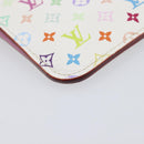 LOUIS VUITTON Monogram Multicolor Pochette Cles NM White M93734 LV Auth 207269-9