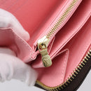 LOUIS VUITTON Monogram Jungle Dot Zippy Wallet Red M41908 LV Auth 207271M-19