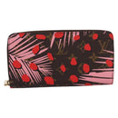 LOUIS VUITTON Monogram Jungle Dot Zippy Wallet Red M41908 LV Auth 207271M-13