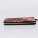 LOUIS VUITTON Monogram Jungle Dot Zippy Wallet Red M41908 LV Auth 207271M-5