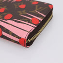 LOUIS VUITTON Monogram Jungle Dot Zippy Wallet Red M41908 LV Auth 207271M-14