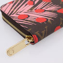 LOUIS VUITTON Monogram Jungle Dot Zippy Wallet Red M41908 LV Auth 207271M-15
