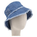 Miu Miu Bucket Hat Denim Blue Auth 207275M-1