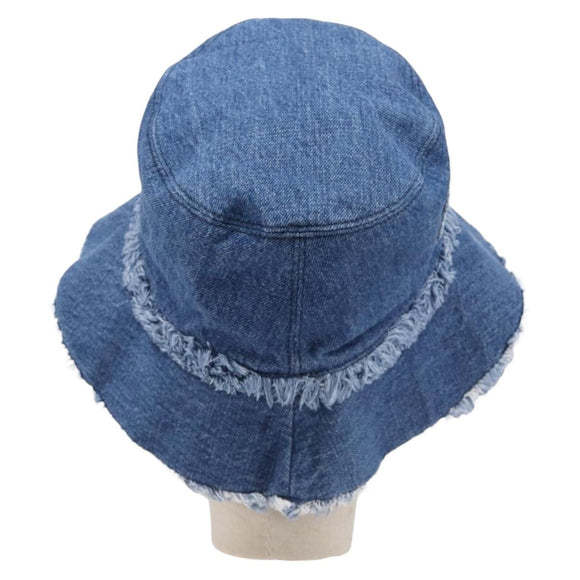 Miu Miu Bucket Hat Denim Blue Auth 207275M