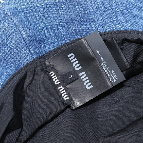 Miu Miu Bucket Hat Denim Blue Auth 207275M