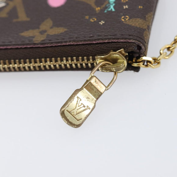 LOUIS VUITTON Monogram Vivienne Pochette Cles Coin Purse M81639 LV Auth 207277M