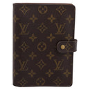 LOUIS VUITTON Monogram Agenda MM Day Planner Cover R20105 LV Auth 207278-2
