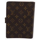 LOUIS VUITTON Monogram Agenda MM Day Planner Cover R20105 LV Auth 207278-3