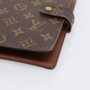 LOUIS VUITTON Monogram Agenda MM Day Planner Cover R20105 LV Auth 207278-8