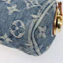 LOUIS VUITTON Monogram Denim Trousse Speedy PM Pouch Blue M95082 LV Auth 207279A-11