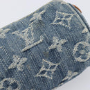 LOUIS VUITTON Monogram Denim Trousse Speedy PM Pouch Blue M95082 LV Auth 207279A-13