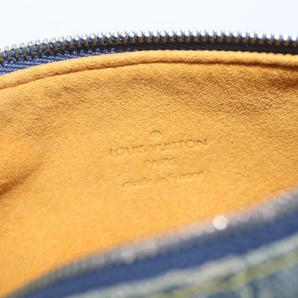 LOUIS VUITTON Monogram Denim Trousse Speedy PM Pouch Blue M95082 LV Auth 207279A