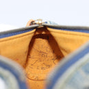 LOUIS VUITTON Monogram Denim Trousse Speedy PM Pouch Blue M95082 LV Auth 207279A-18