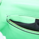 FENDI Zucca Baguette Chain Midi Shoulder Bag Leather Green 8BR793 Auth 207284SM-11
