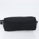Christian Dior Trotter Canvas Street Chic Shoulder Bag Black Silver Auth 207285A-11