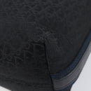 Christian Dior Trotter Canvas Street Chic Shoulder Bag Black Silver Auth 207285A-12