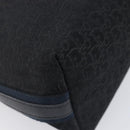Christian Dior Trotter Canvas Street Chic Shoulder Bag Black Silver Auth 207285A-13