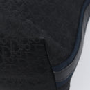 Christian Dior Trotter Canvas Street Chic Shoulder Bag Black Silver Auth 207285A-14