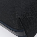 Christian Dior Trotter Canvas Street Chic Shoulder Bag Black Silver Auth 207285A-15