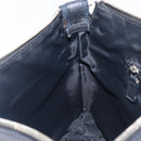 Christian Dior Trotter Canvas Street Chic Shoulder Bag Black Silver Auth 207285A-21