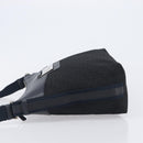 Christian Dior Trotter Canvas Street Chic Shoulder Bag Black Silver Auth 207285A-5