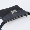 Christian Dior Trotter Canvas Street Chic Shoulder Bag Black Silver Auth 207285A-6