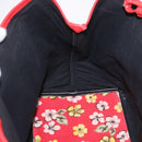 Balenciaga Navy Cabas S Tote Bag Canvas Red Silver 339933 Auth 207286A-21