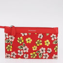 Balenciaga Navy Cabas S Tote Bag Canvas Red Silver 339933 Auth 207286A-23
