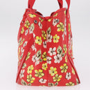Balenciaga Navy Cabas S Tote Bag Canvas Red Silver 339933 Auth 207286A-5