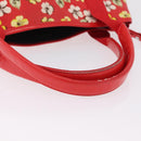 Balenciaga Navy Cabas S Tote Bag Canvas Red Silver 339933 Auth 207286A-7