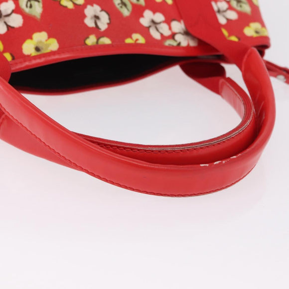 Balenciaga Navy Cabas S Tote Bag Canvas Red Silver 339933 Auth 207286A