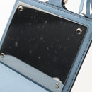 Salvatore Ferragamo Gancini Shoulder Bag Leather Light Blue Gold Auth 207289V-21