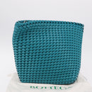 Bottega Veneta INTRECCIATO Clutch Bag Leather Emerald Green Auth 207290M-12