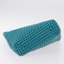 Bottega Veneta INTRECCIATO Clutch Bag Leather Emerald Green Auth 207290M-6